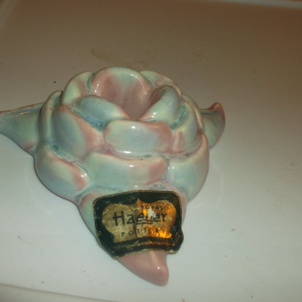 vintage hager pottery candle holder